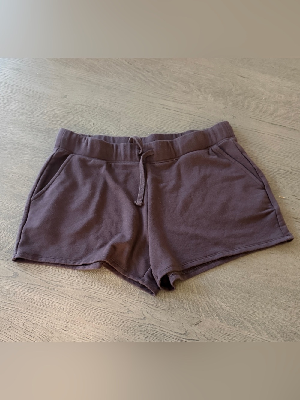 Quince Super Soft Fleece Shorts In Dried Fig Size M